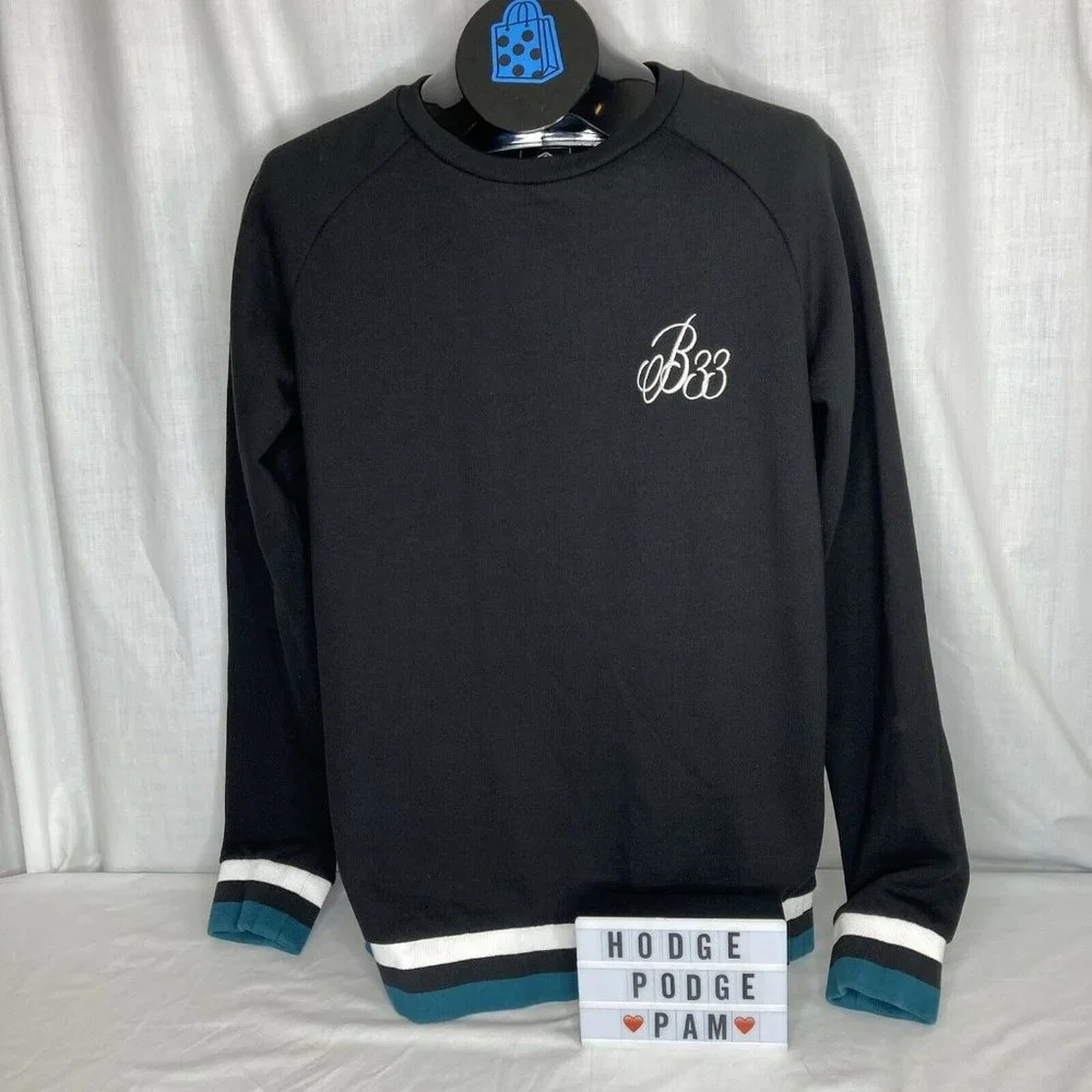Bee Inspired Brand Signature Crew Sweatshirt B33 Black Medium Athletic Unisex